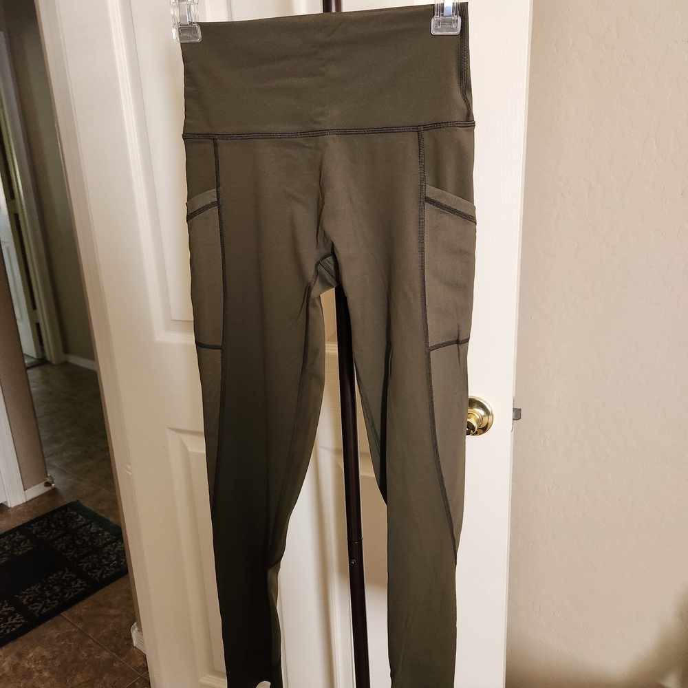 Aerie Olive High-Rise Leggings